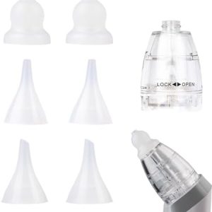 TERPINK Nasal Aspirator Replacement Parts | Suction Chamber & 6 Silicone Tips | Compatible with GROWNSY, Watolt, LittleT