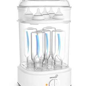 Baby Bottle Sterilizer | Electric Steam Sanitizer for Baby Bottles | High-Efficiency Timer Function | Ideal for New Pare