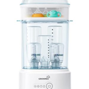 Baby Bottle Sterilizer and Dryer | Compact Electric Steam Sanitizer for Bottles, Pacifiers & Pump Parts | Eco-Friendly B